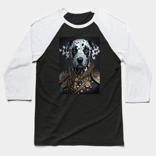 King Dalmatian Pet Portrait Baseball T-Shirt